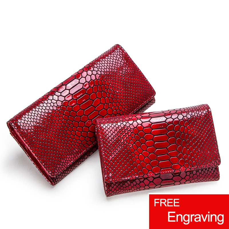 Luxury Brand Women Clutch Wallets Genuine Leather Snake Pattern Print Long Coin Purse Female Cell Phone Holder Bag Dollar Price
